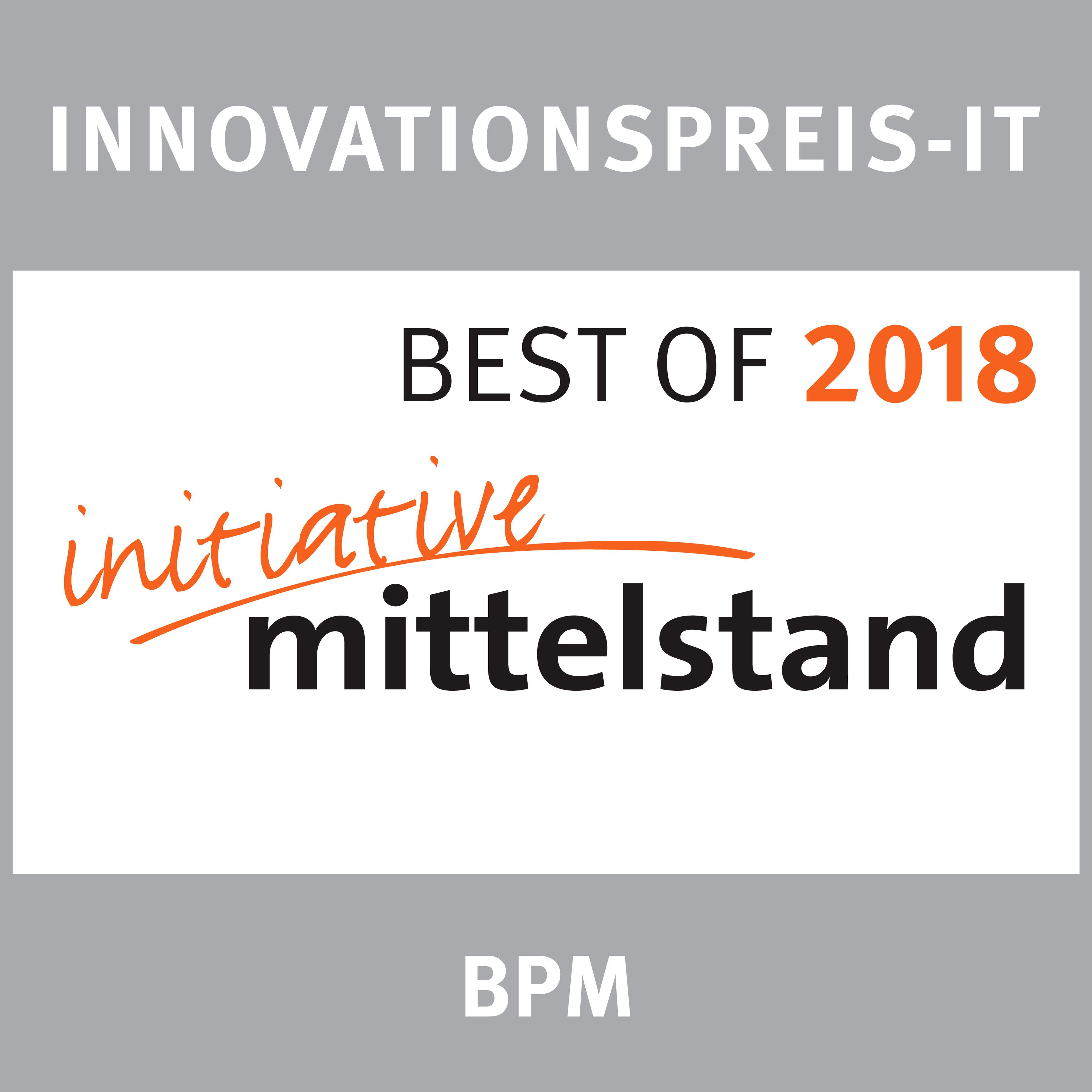 Best of 2018 Innovationspreis IT Initiative Mittelstand