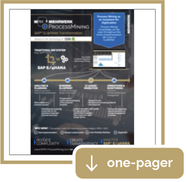 One-Pager: SAP® S/4HANA Transformation with MPM